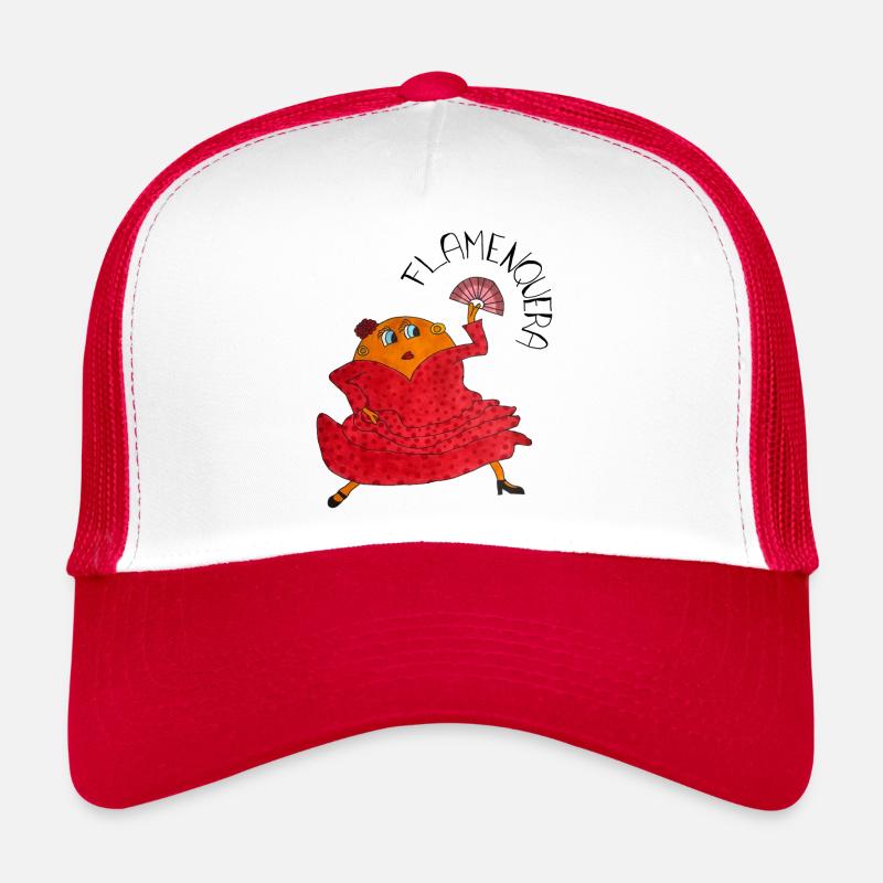 Flamenquera - Trucker Cap - white/red