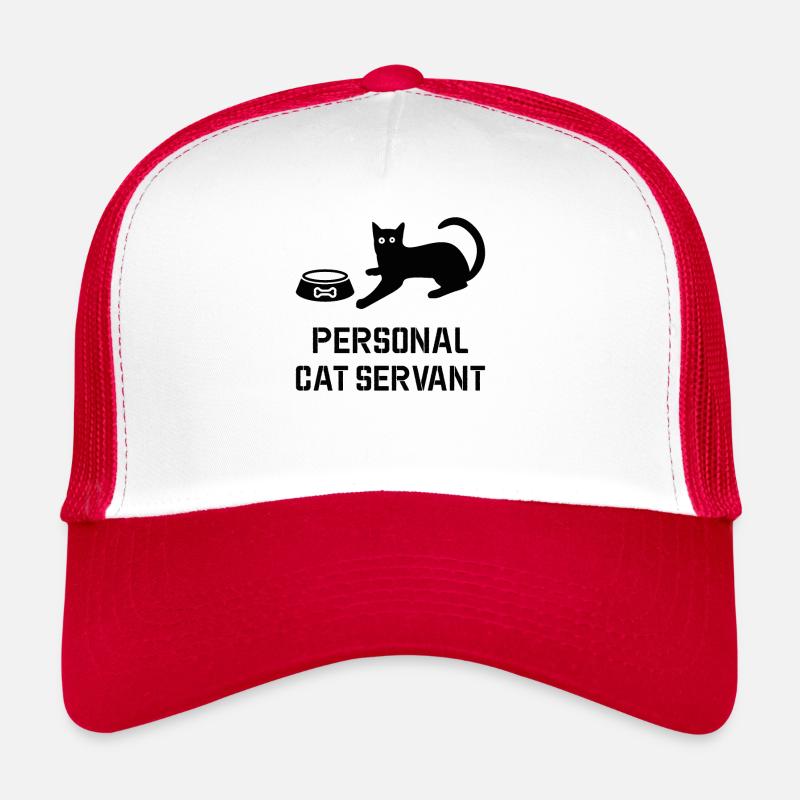 Persönlicher Inlandschat - Trucker Cap - Weiß/Rot
