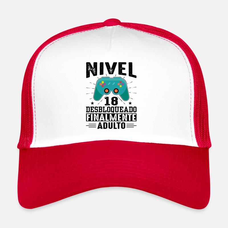 Niveau 18 Débloqué Anniversaire 18 Ans Casquette trucker 