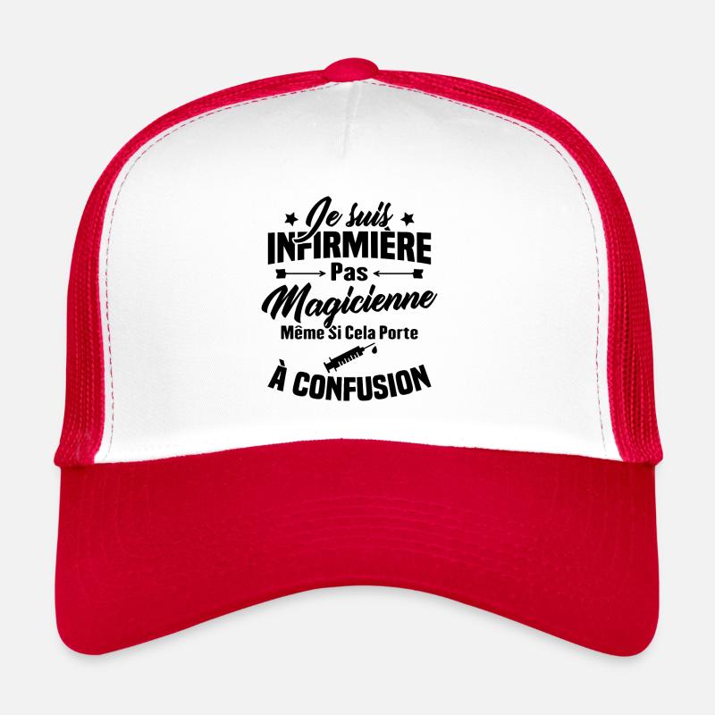 Humour Cadeau Je suis infirmière pas magicienne Casquette trucker 