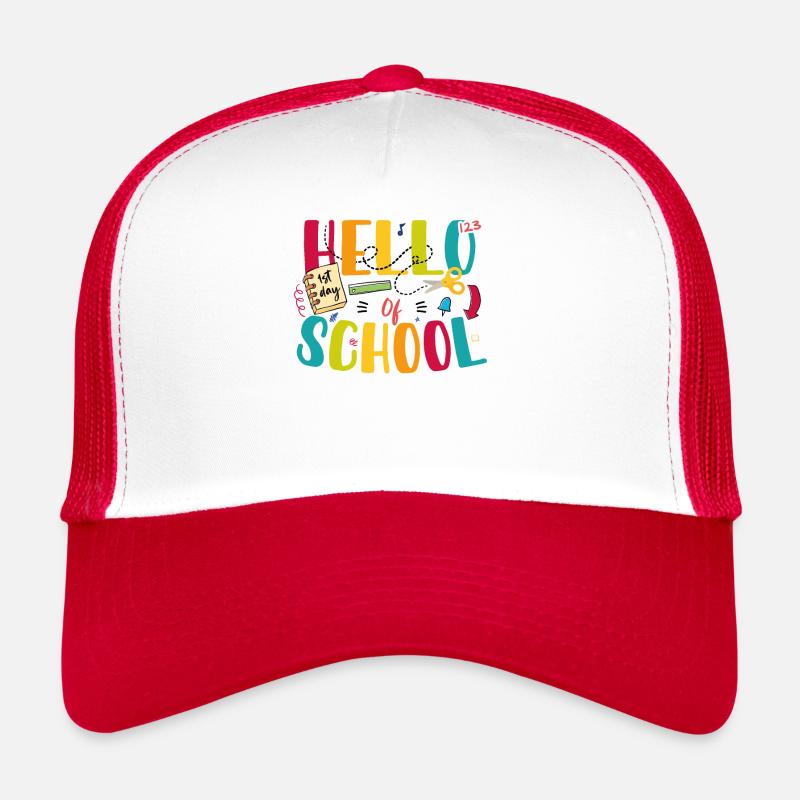 Bonjour Premier Jour D'école Casquette trucker 