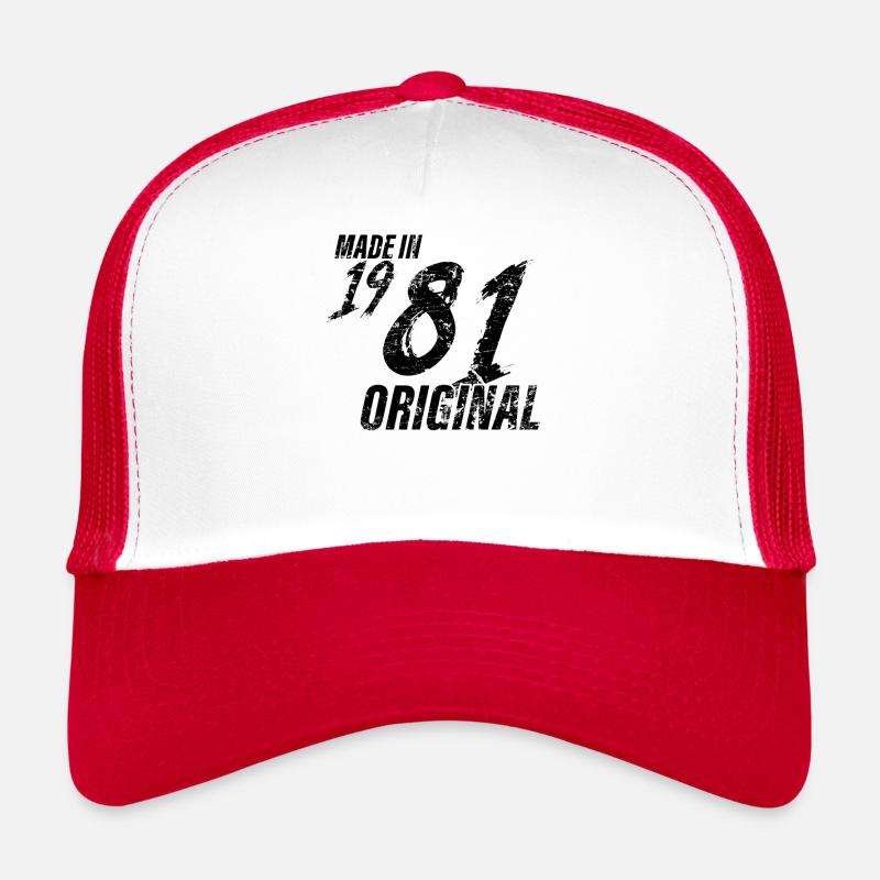 Made In 1981 Geburtsjahr 1981 Geburtstag Damen Trucker Cap