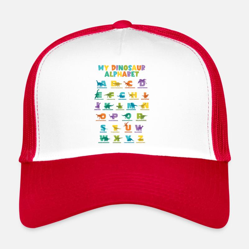 Dinosaurier Alphabet Learn Primer Geschenk Trucker Cap