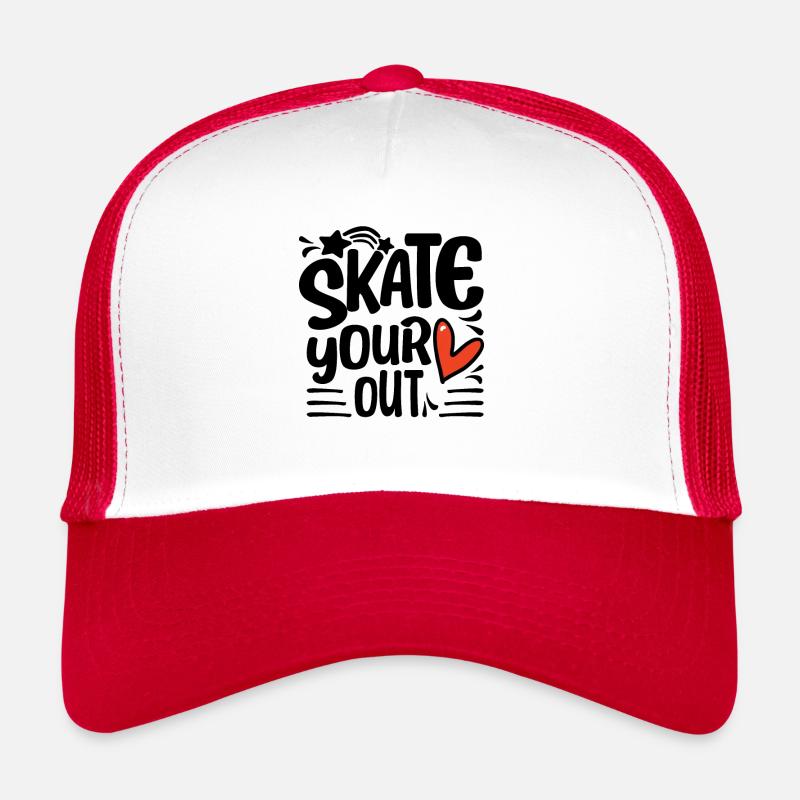 Roller Skating - Skate Your Heart Out - Skater Trucker Cap