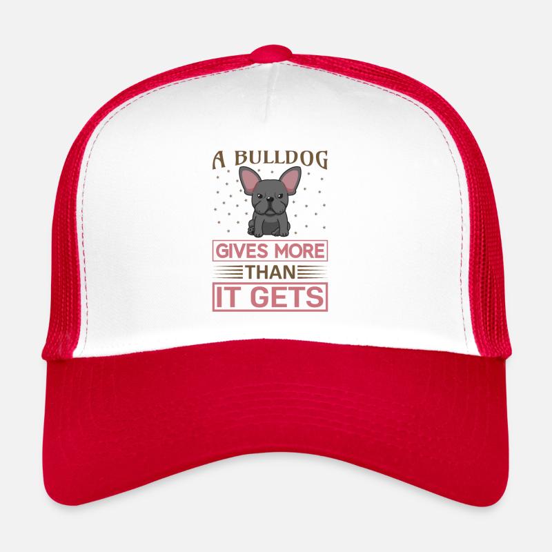 Loyal Bulldog - Trucker Cap - white/red