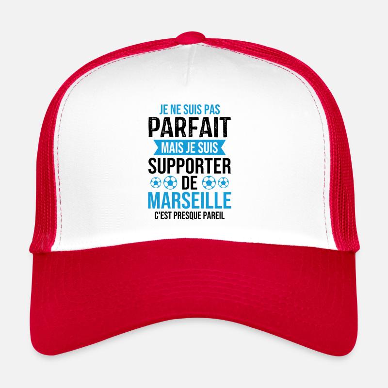 Je suis supporter de Marseille Casquette trucker 
