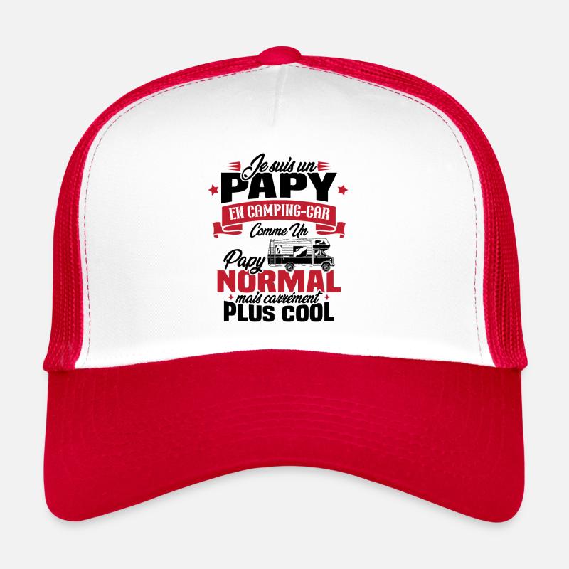 Un papy en camping-car comme un papy normal Casquette trucker 