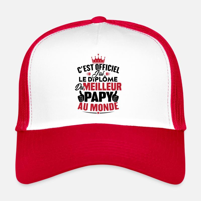 Meilleur papy au monde Casquette trucker 
