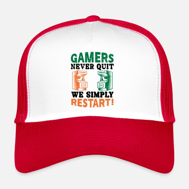 Gamers never quit Trucker Cap