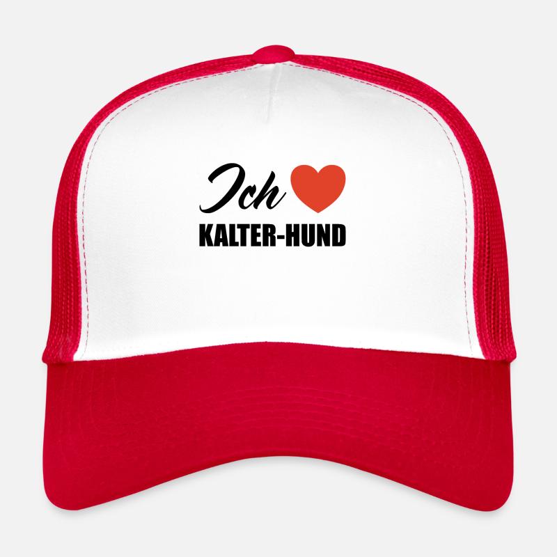 Ich liebe Kalter Hund Trucker Cap