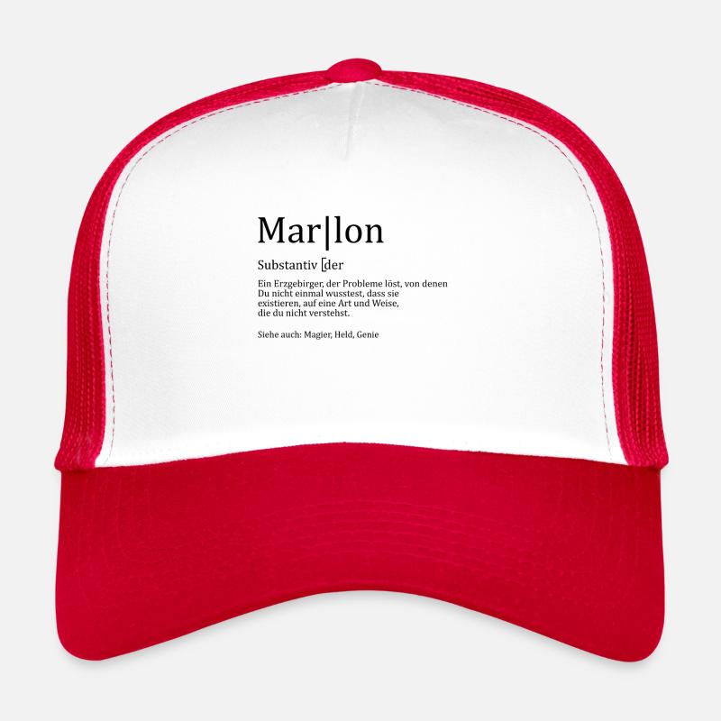 Erzgebirge Marlon - Trucker Cap - Weiß/Rot