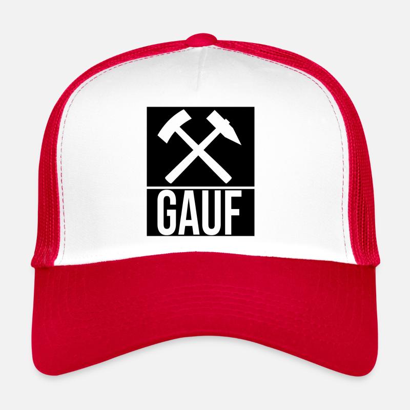 Erzgebirge Gauf Gruß - Trucker Cap - Weiß/Rot