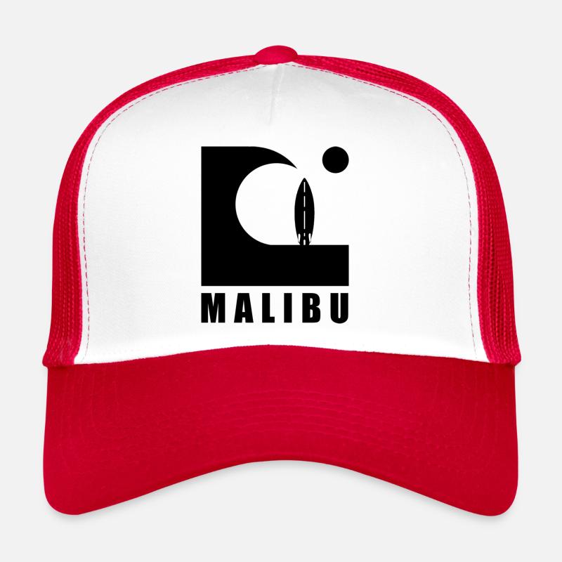 Malibu Vague Planche de surf Soleil Casquette trucker 