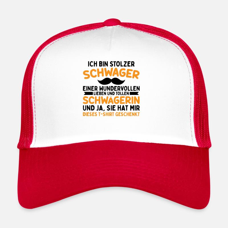 Stolzer Schwager - Trucker Cap - Weiß/Rot