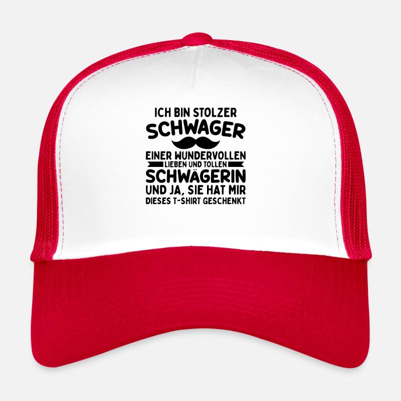 Stolzer Schwager - Trucker Cap - Weiß/Rot