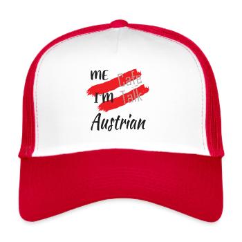 I´m Austrian - Trucker Cap - Weiß/Rot - Vorne