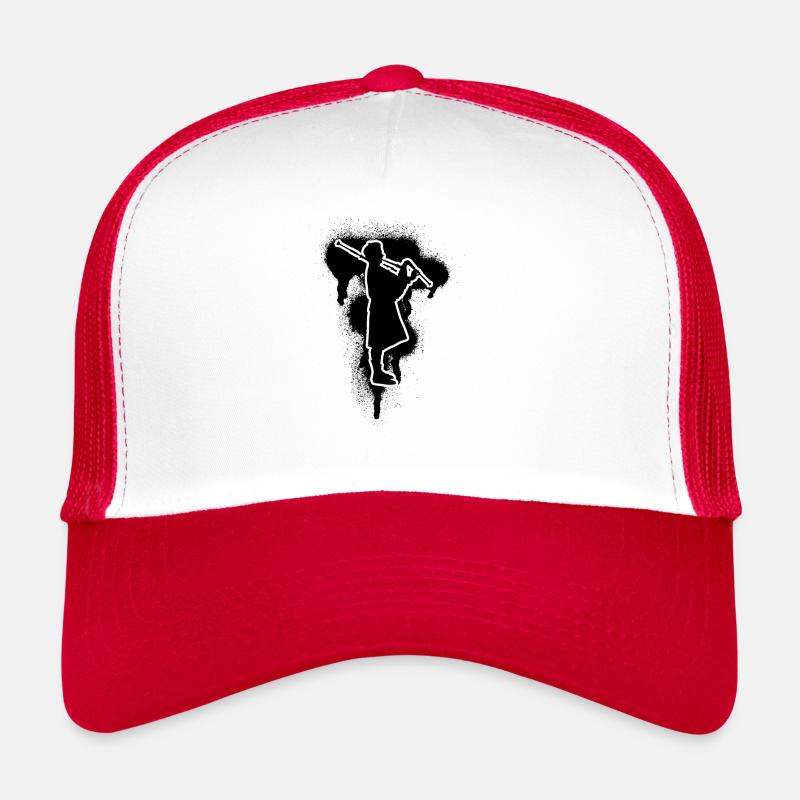 Bagpipes Bagpipes Bagpipe - Trucker Cap - white/red