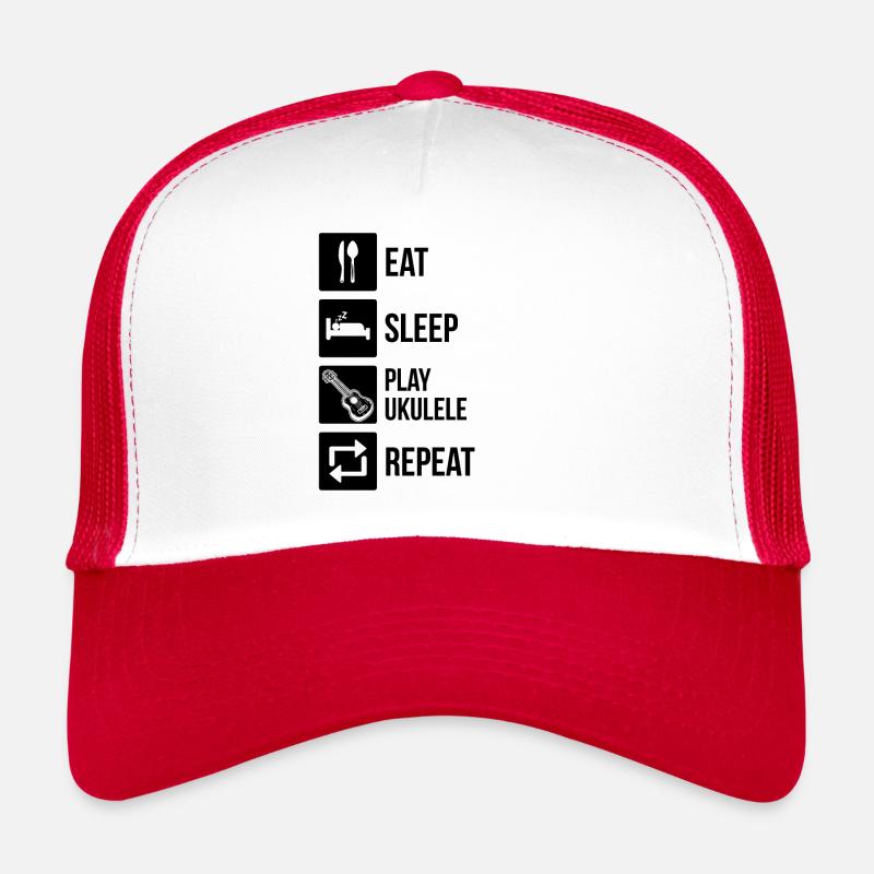 Ukulélé Joueur de ukulélé Ukuléléliste Casquette trucker 