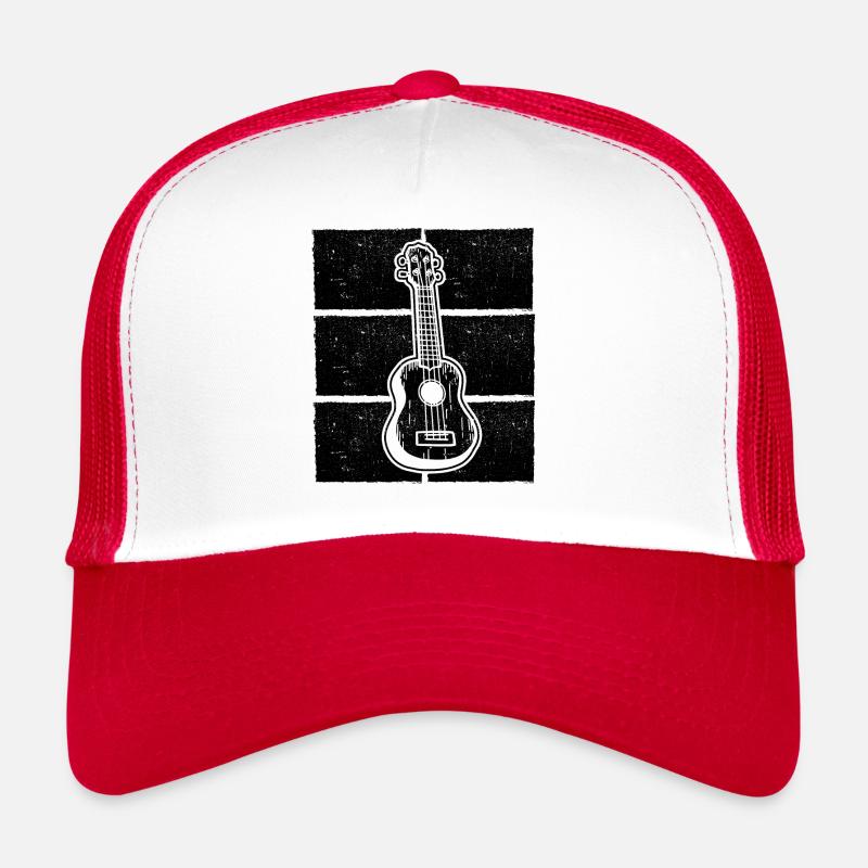 Ukulele Ukulele-Spieler Ukulelist Trucker Cap