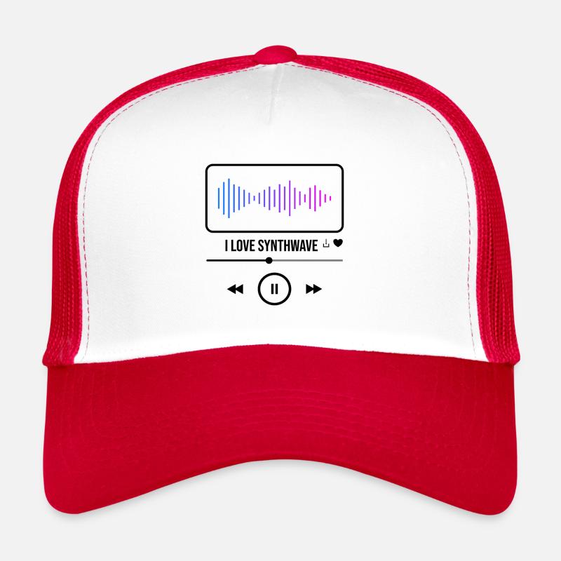 I love Synthwave Trucker Cap