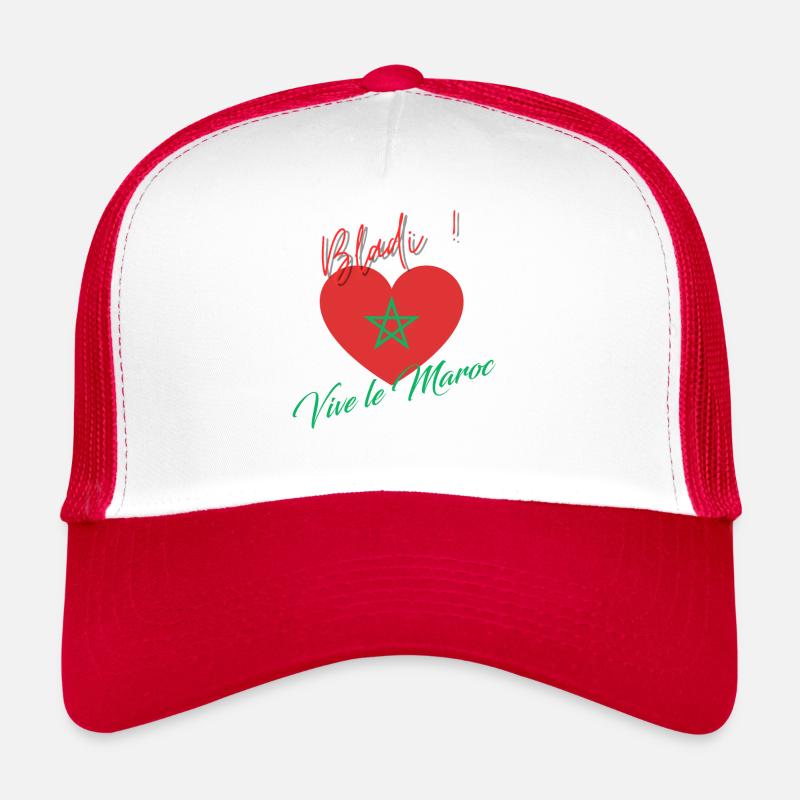 Vive le Maroc, Bladi, Drapeau Marocain Casquette trucker 