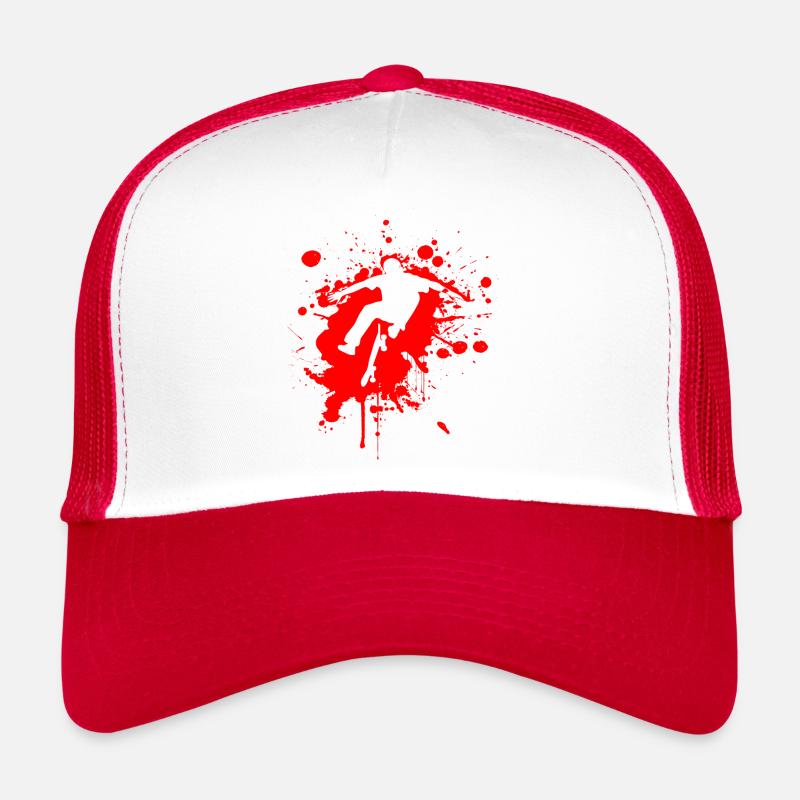 SK8 est GR8 Rouge Casquette trucker 