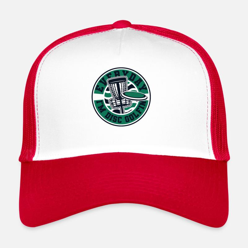 Everyday I'm Disc Golfing Frisbee Golf Korb Trucker Cap