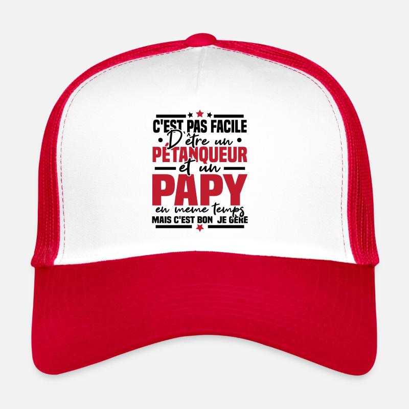 Pétanqueur et Papy Casquette trucker 
