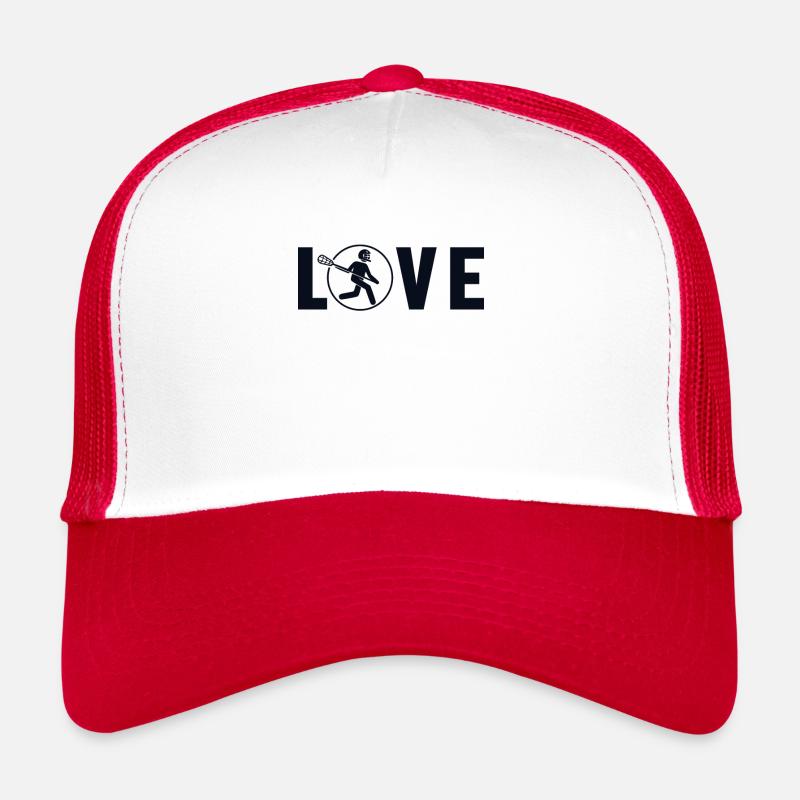 Lacrosse Love Intercrosse Lax Spieler Polocrosse Trucker Cap