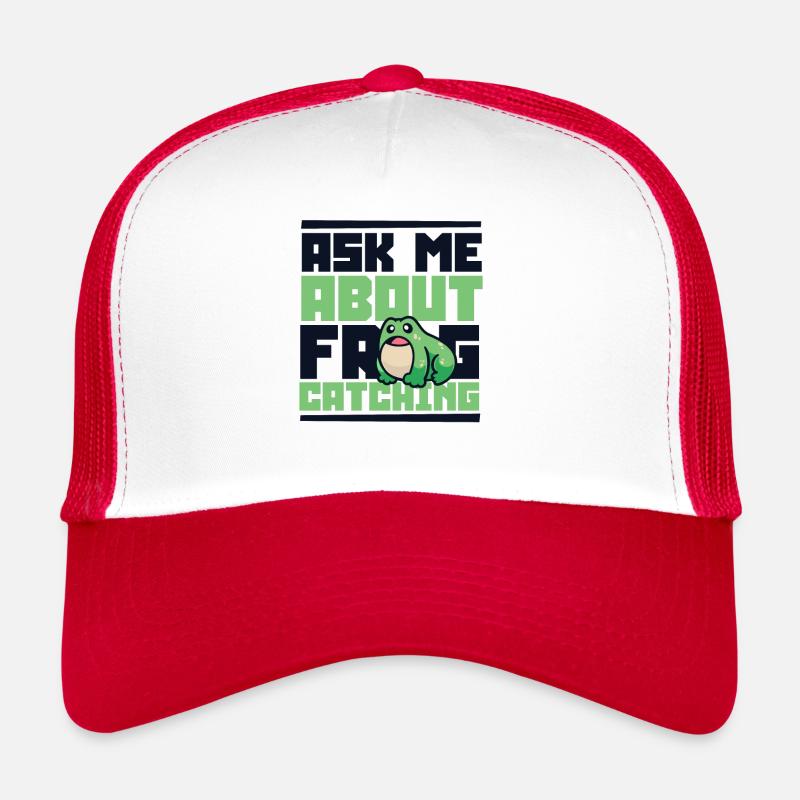 Ask Me About Frog Catching Tadpole Toad Trucker Cap