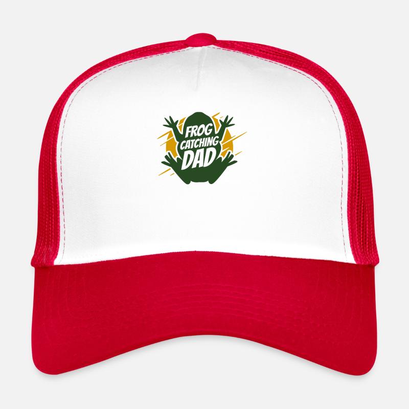 Frog Catching Dad Tadpole Tree Frog Toad Casquette trucker 