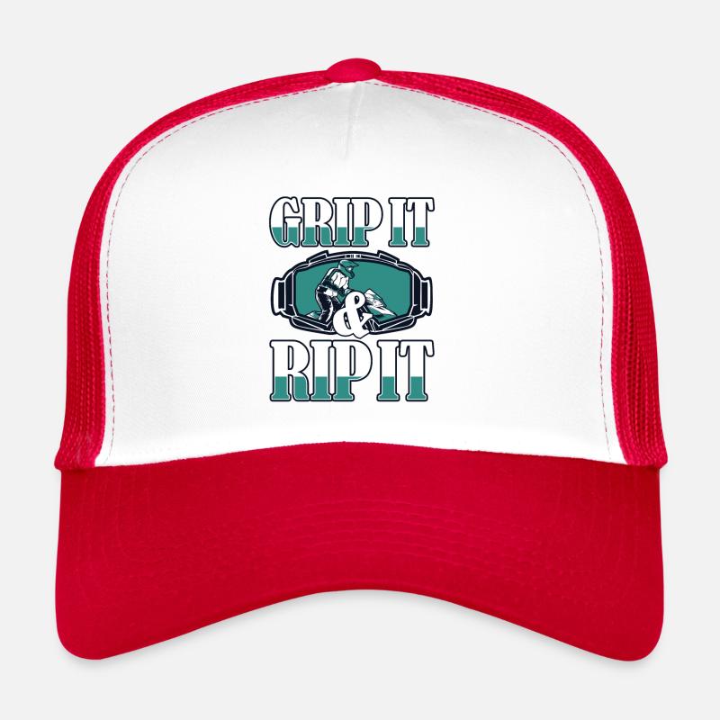Grip It And Rip It Schneemotorrad Snowmobile Trucker Cap