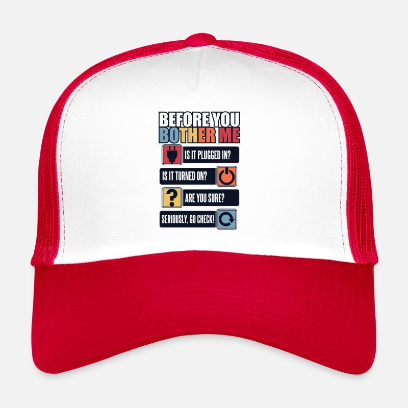 Before You Bother Me Computer Scientist Admin Trucker Cap