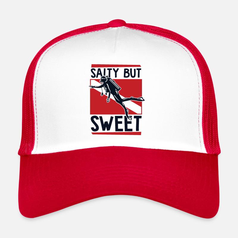 Salé mais sucré Masque de plongée Nageoires de plongée Casquette trucker 