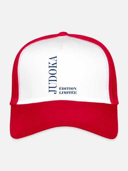 judoka - Casquette trucker  - blanc/rouge - Devant