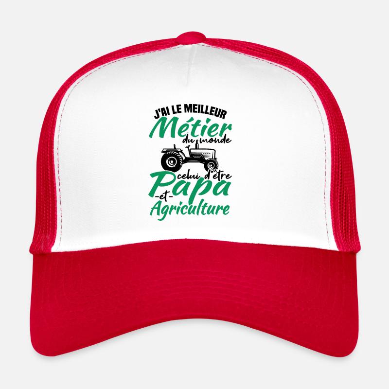 Papa et agriculture Casquette trucker 