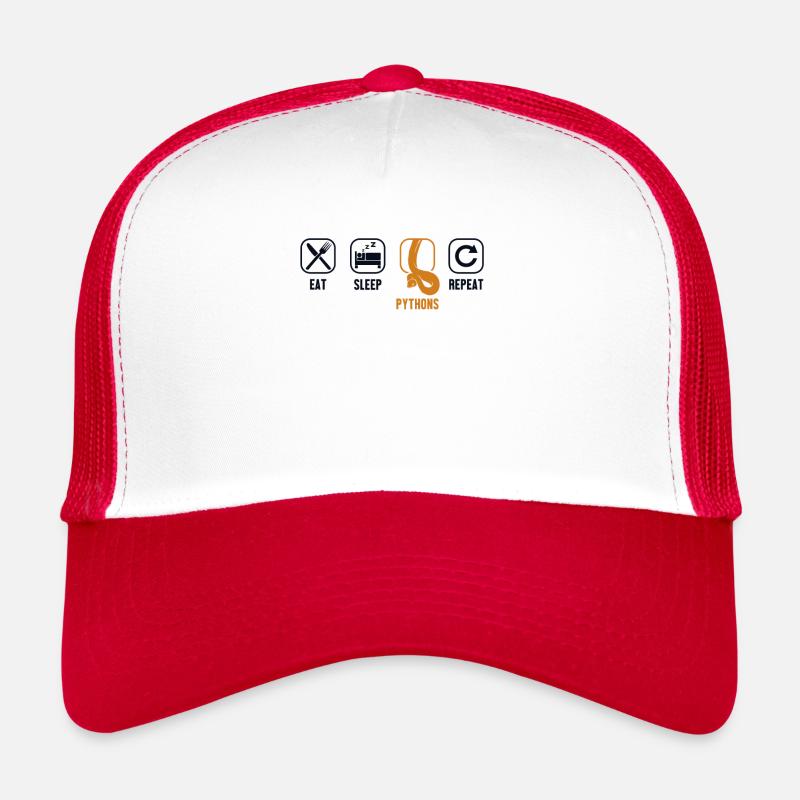Eat Sleep Pythons Repeat Python Schlange Banana Trucker Cap