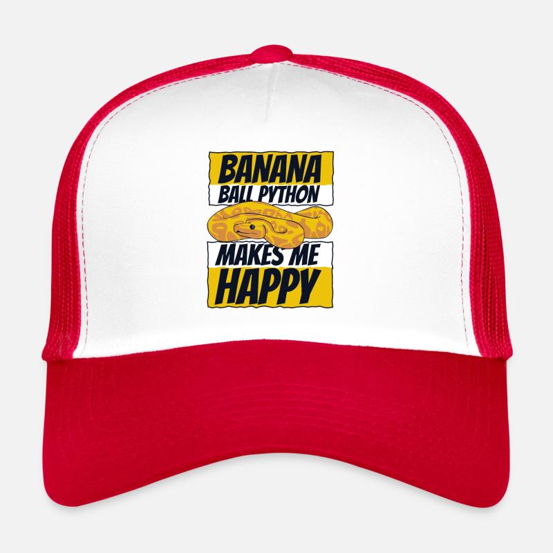 Me rend heureux Serpent Python Boule de banane Python Casquette trucker 