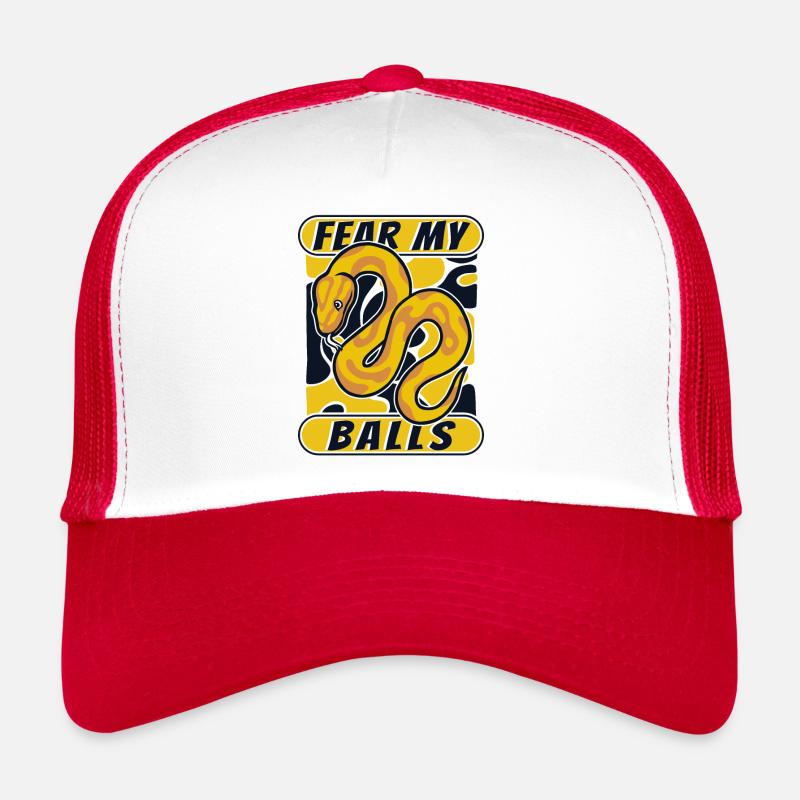 Fear My Balls Python Snake Banana Ball Python Casquette trucker 