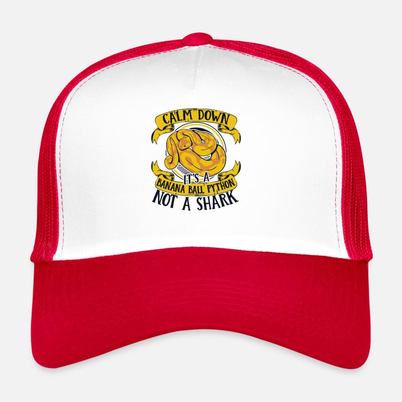 Calm Down It's Not A Shark Python Banana Ball Trucker Cap