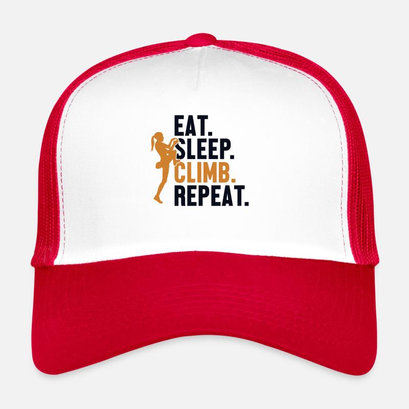 Eat Sleep Climb Repeat Bouldern Speedklettern Trucker Cap