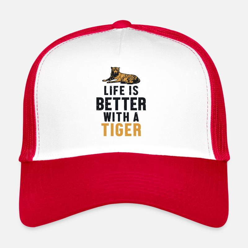 Life is Better with a Tiger Königstiger Trucker Cap