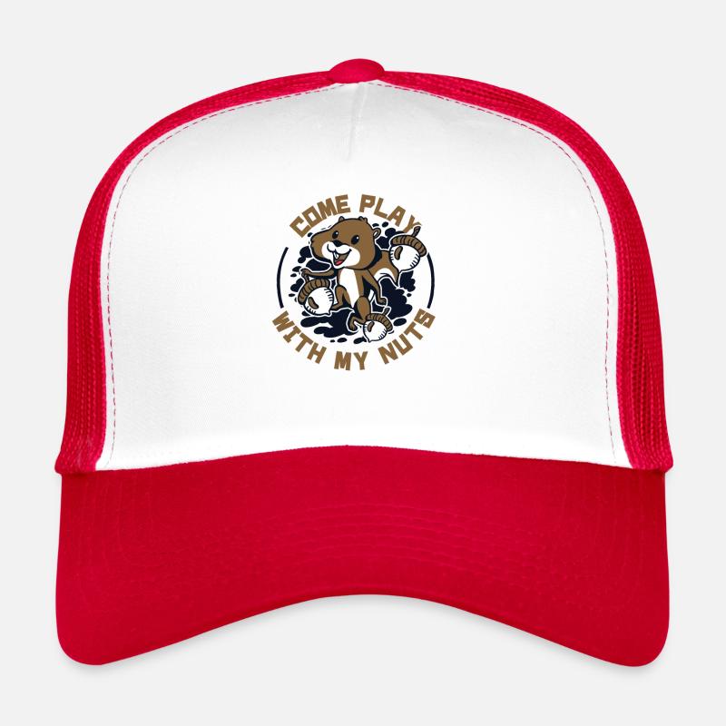 Come Play With My Nuts Grey Squirrel Trucker Cap