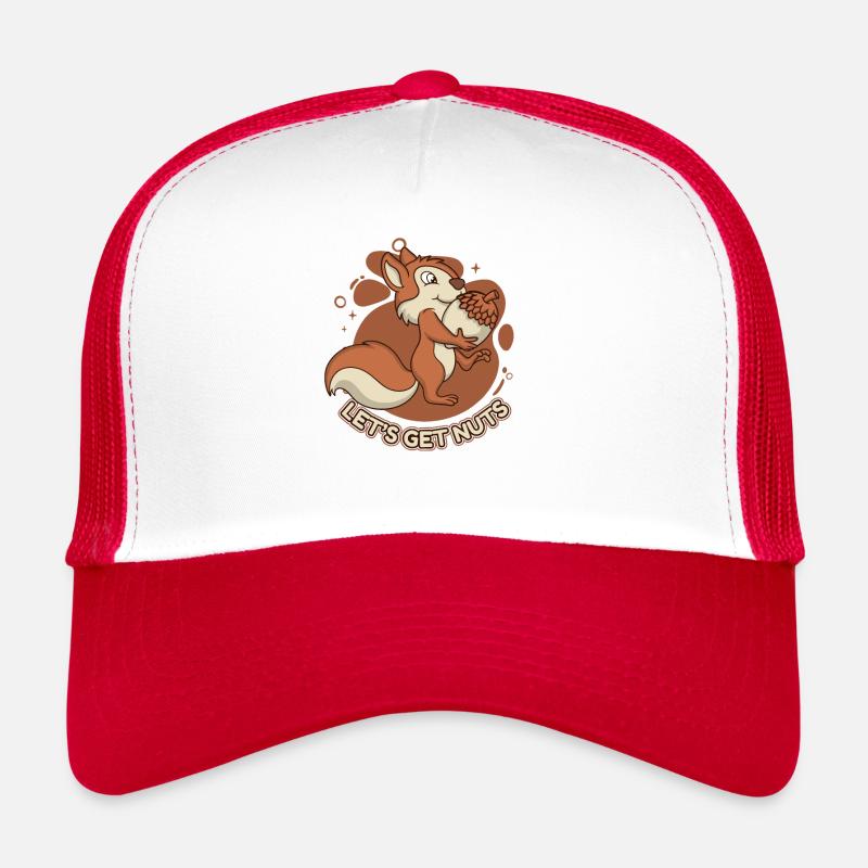 Let's Get Nuts Squirrel Fox Squirrel Squirrel Trucker Cap