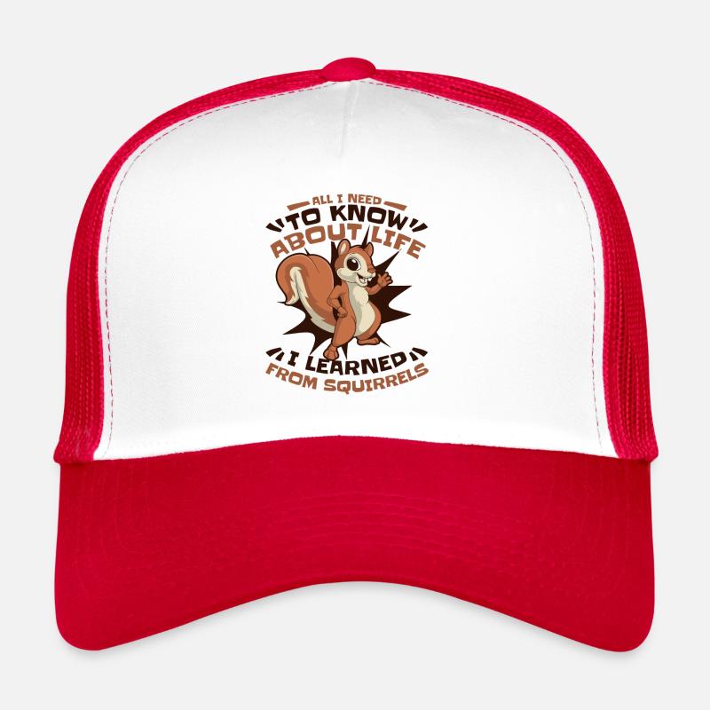I learned from Squirrels Squirrel Fox Squirrel Trucker Cap