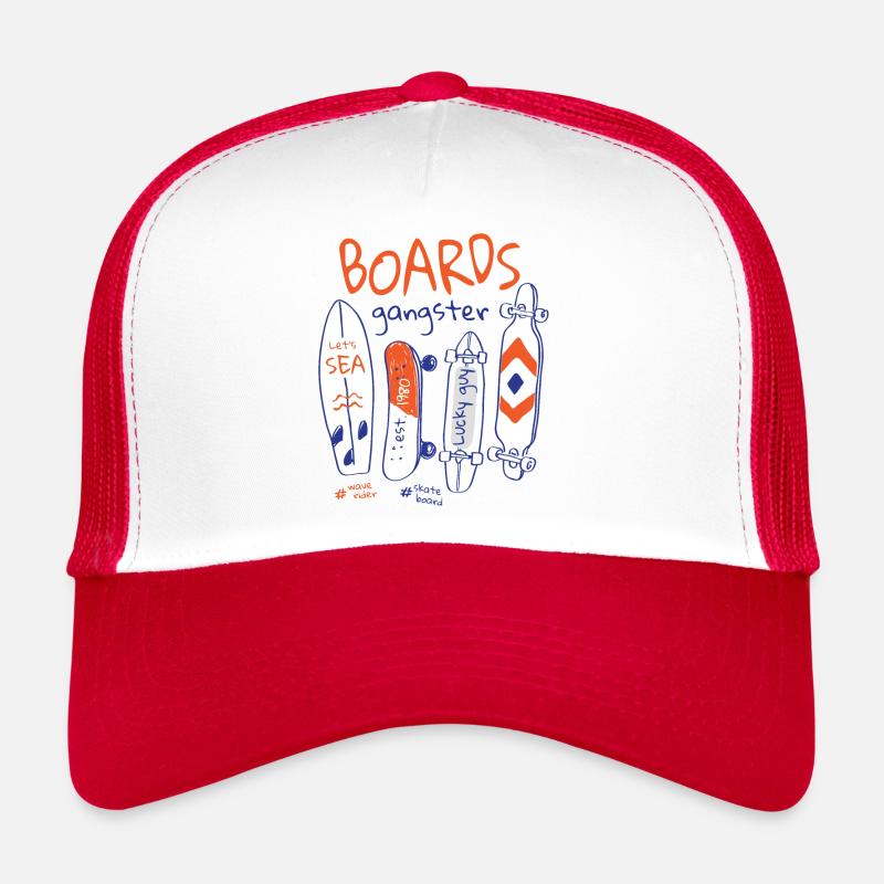 Board gangster slogan Trucker Cap