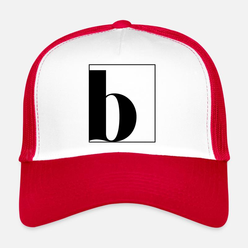Lettre alphabet b Casquette trucker 