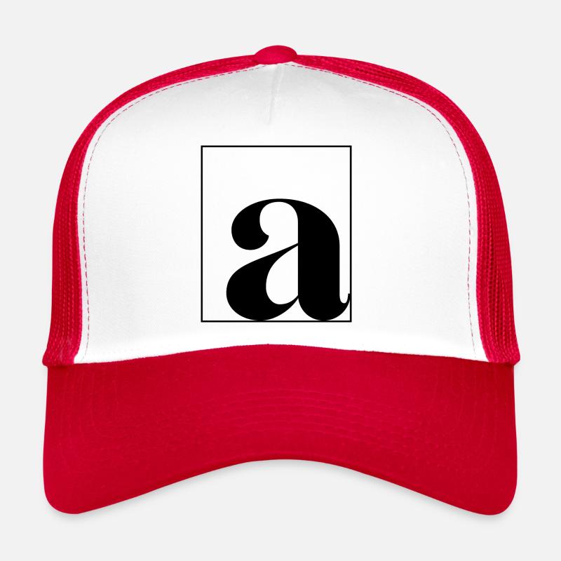 Lettre alphabet a Casquette trucker 