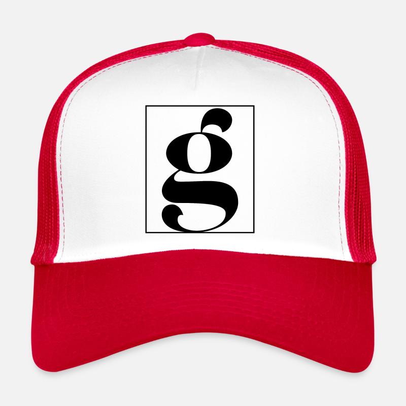 Buchstaben-Alphabet g Trucker Cap