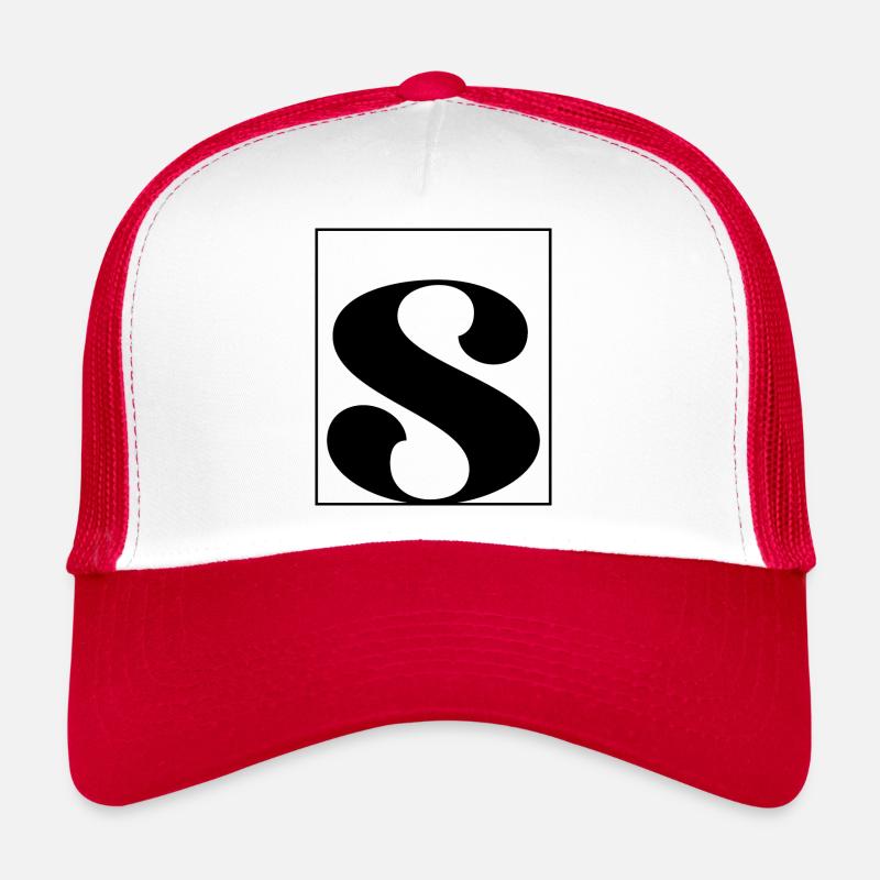 Lettre alphabet s Casquette trucker 